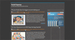Desktop Screenshot of baseballhappenings.net