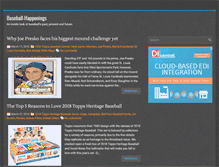 Tablet Screenshot of baseballhappenings.net